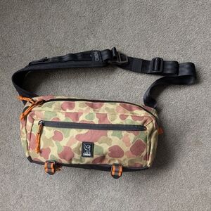 Camouflage Belt Bag with Black Accents